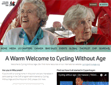 Tablet Screenshot of cyclingwithoutage.com